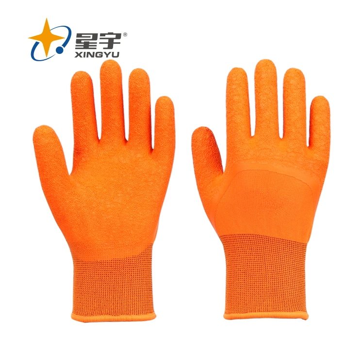 Trabajos de invierno de 10g Xingyu Guantes de látex acrílico Shell caliente recubierto de guantes de trabajo