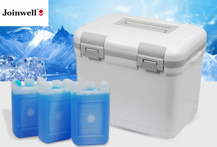 Caja de refrigerador de hielo portátil para el transporte de vacunas médicas con termómetro