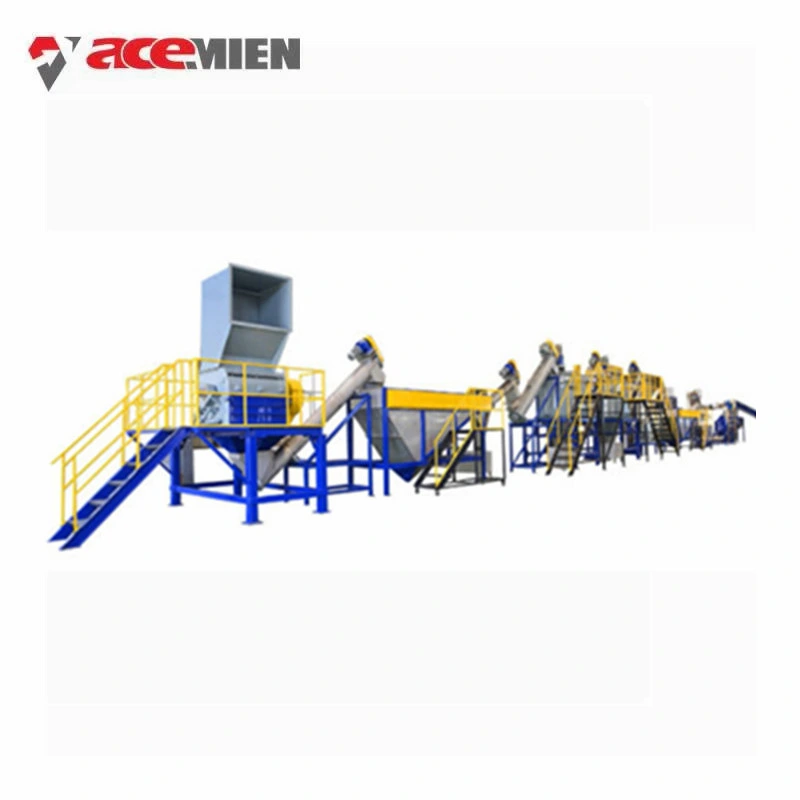 Low Cost LDPE HDPE PE PP Plastic Film Flakes Washing Recycling Machine Line