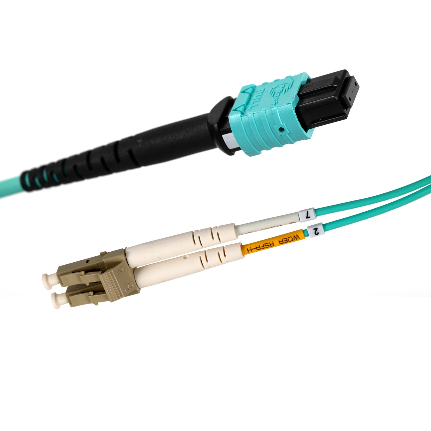 Hembra de MPO UPC a LC Duplex Tipo B LSZH 50/125 MPO multimodo OM3 Cable troncal