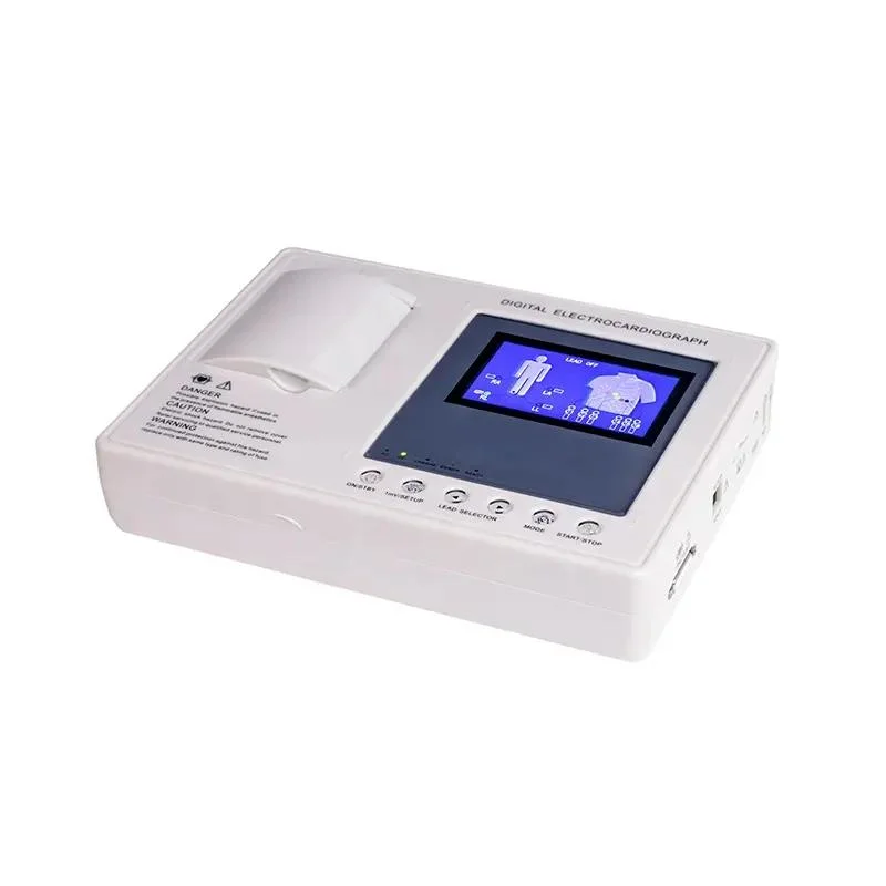 4.3 Inch Color Screen LCD Display Cheap Price Automatic Digital China Hospital ECG 3 Channel