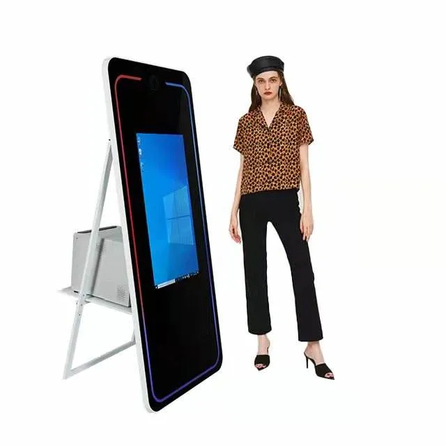 2023 Latest 70'' Magic Mirror Smart Mirror Photo Booth Kiosk for Events