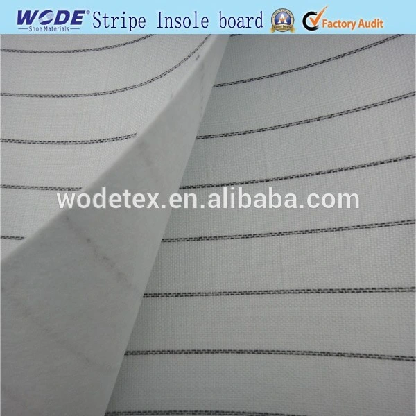 Wodetex Stripe Nonwoven Fabric Stroble Insole for Sport Shoes