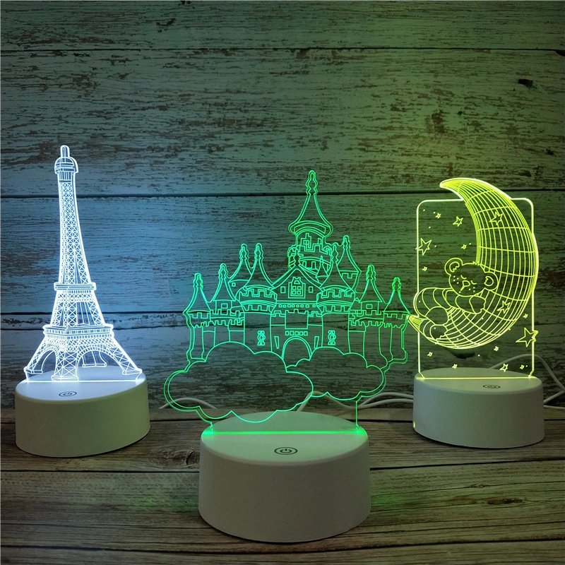 Light up Festival Holiday Light Indoor Decoration Acrylic Display Stand