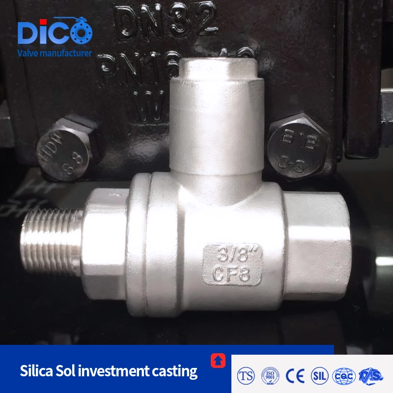 Dico 1000psi Protection Cover Type CF8/CF8m Industrial 2PC Ball Valve