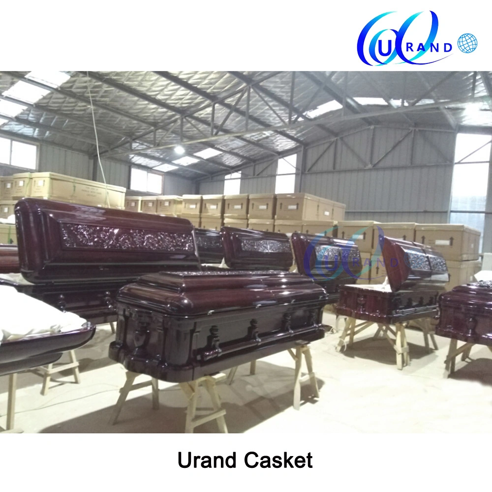 Unique Design Luxury Level High Gloss Solid Wood Mahogany Casket