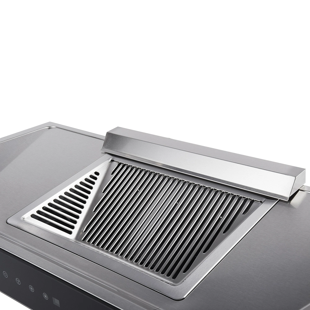 أداة المطبخ ذات غطاء المحرك Xunda Range Hood العادم مروحة التهوية الجزيرة إعادة التدوير غطاء المحرك