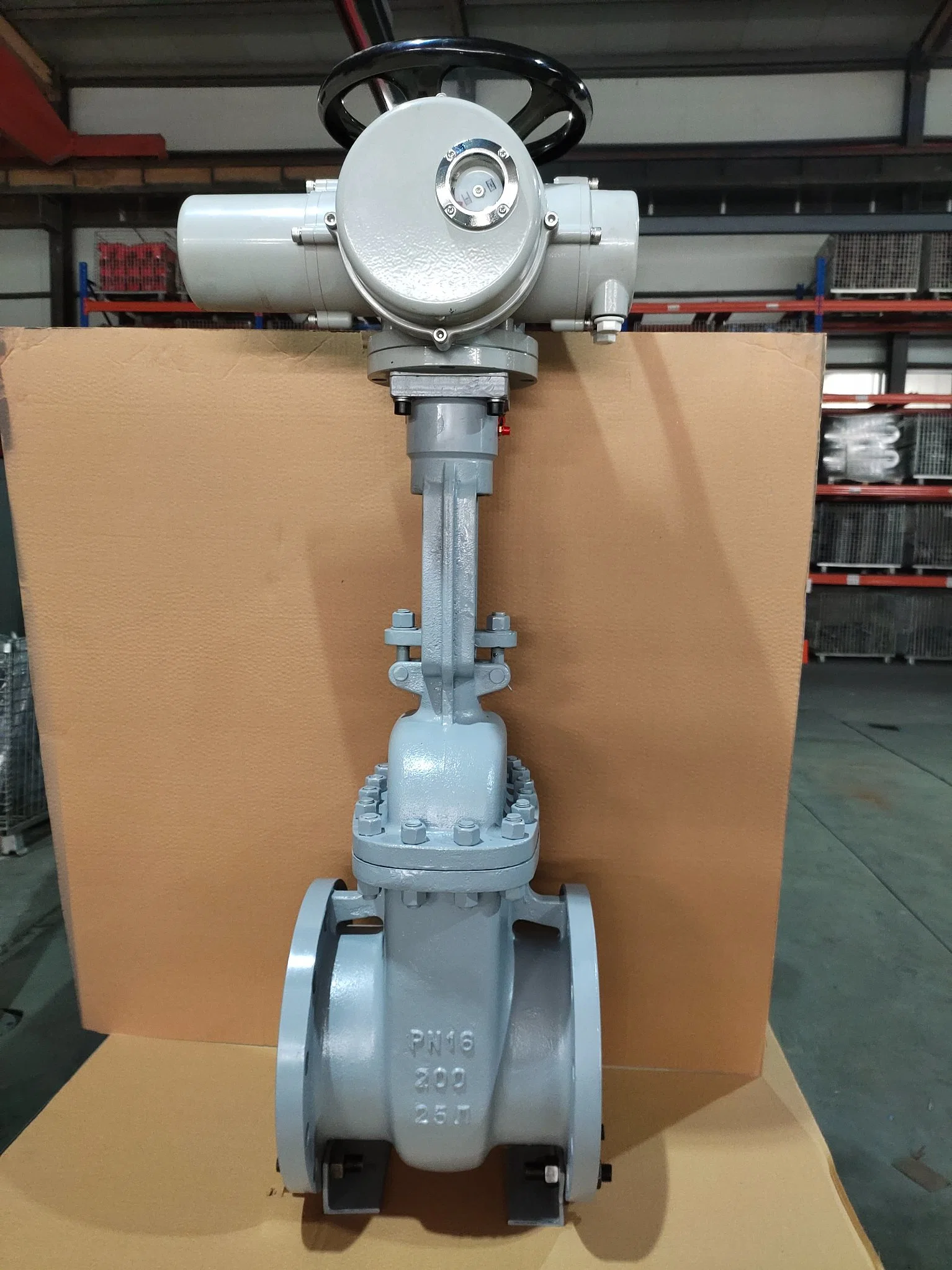 Electric /Pneumatic Flange End Carbon Steel Casting Wcb Gate Valve