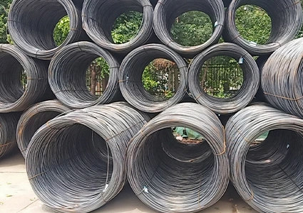 MS Steel Wire Rod SAE 1008 1006 6,5mm ASTM heiß Getaucht Galvanisierter Stahldraht Hoher Qualität Heiß Getaucht Gi Draht Für die Herstellung von Gebäudeverpackungen