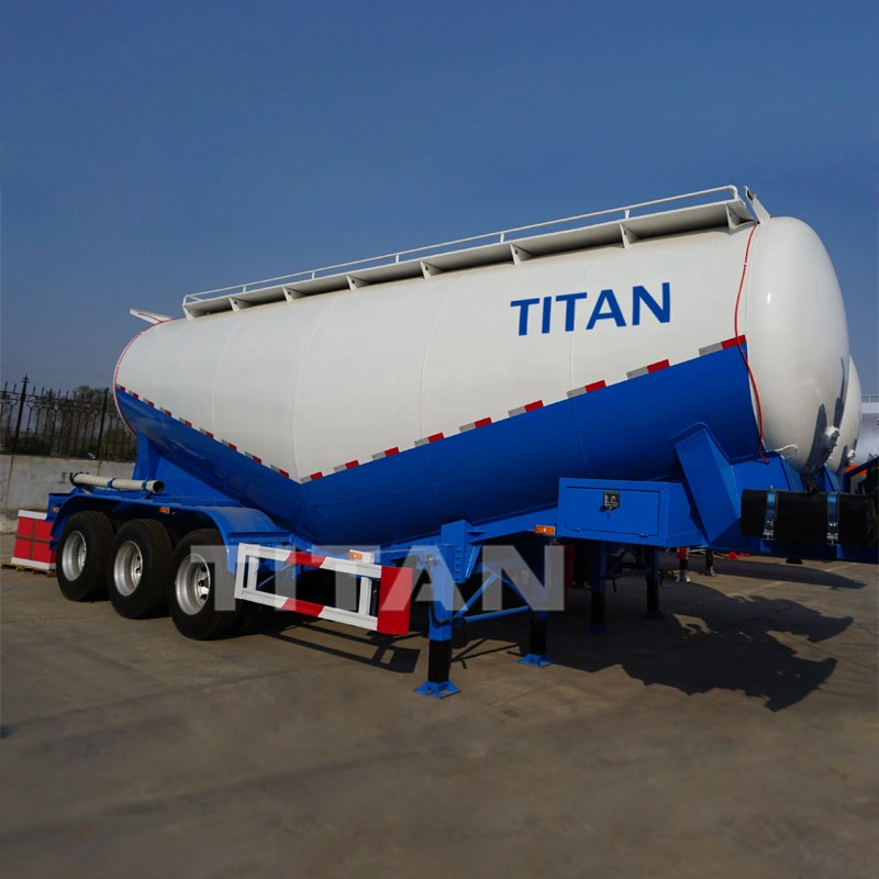 Cement Tankers, Capacity 50 M3, 3 Axles Dry Bulk Tank for Cement