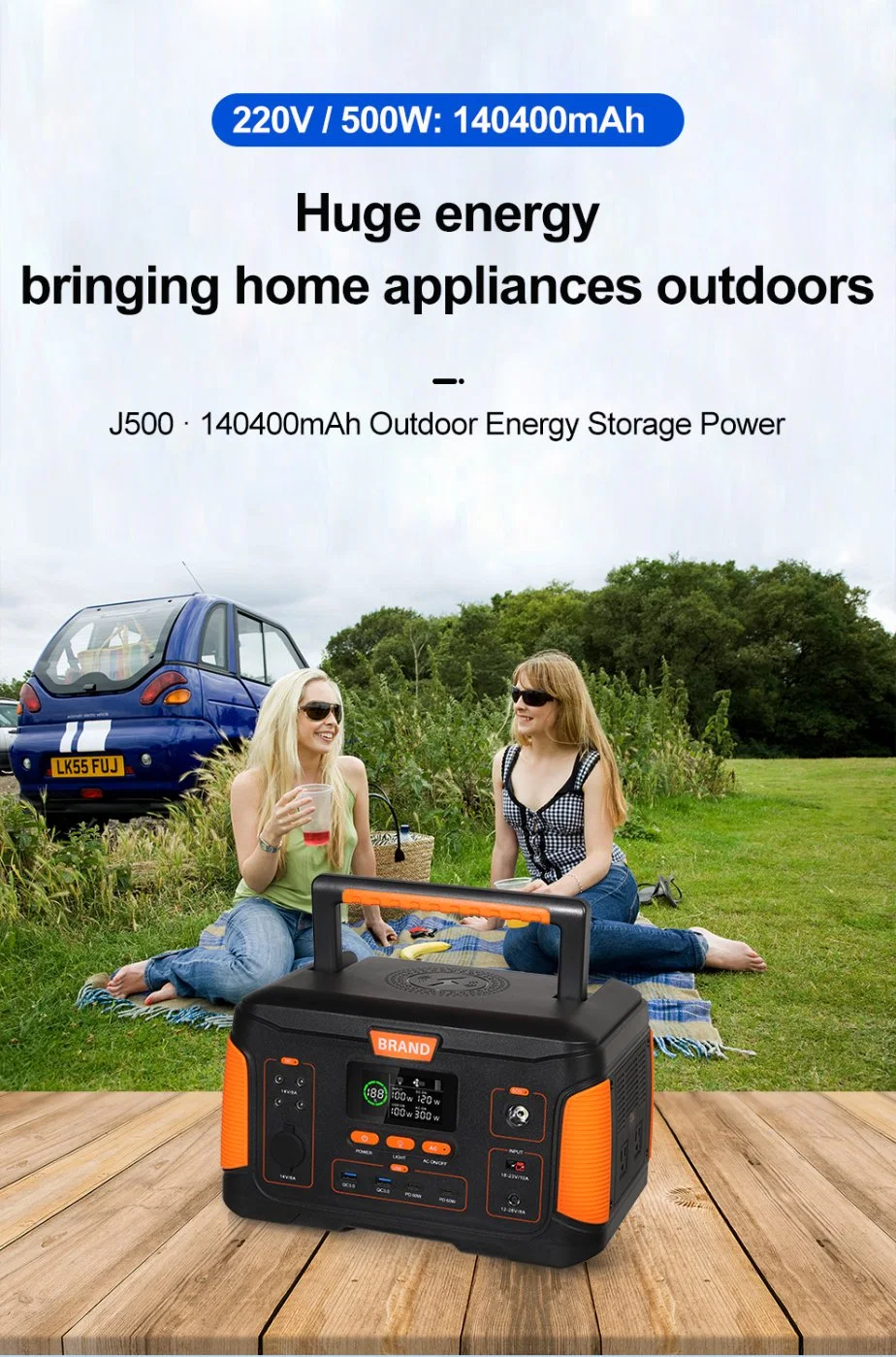 Wireless Phone Charging Lithium Battery 330W 500wmini 1000W Portable Solar Generator UPS Power Station for Home Outdoor Emergency Solar Battery