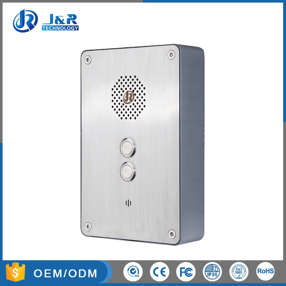 Stainless Steel Rugged Door Intercom, Vandal Resistant Emergency Call Box for Elevator, ATM, Parking Lot