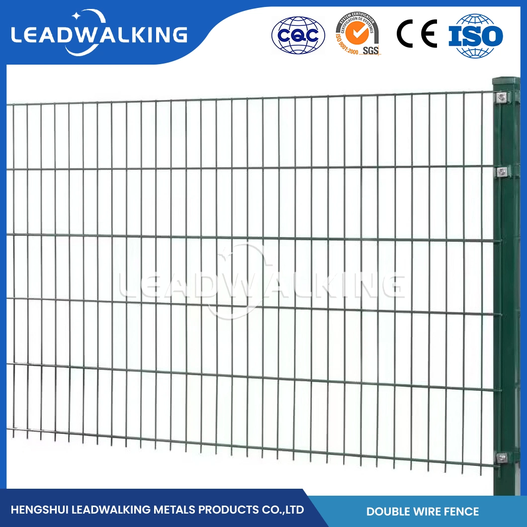 Leadwalking Steel Wire Mesh Fence Manufacturing High-Quality Galvanized Iron Wire Mesh Fence China BV, SGS Double Wire Fence System