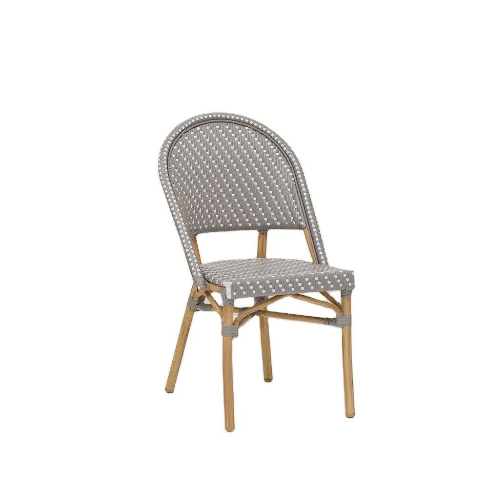 China Wholesale/Supplier Aluminium Outdoor Dining Chair Metal Stackable Restaurant Chair