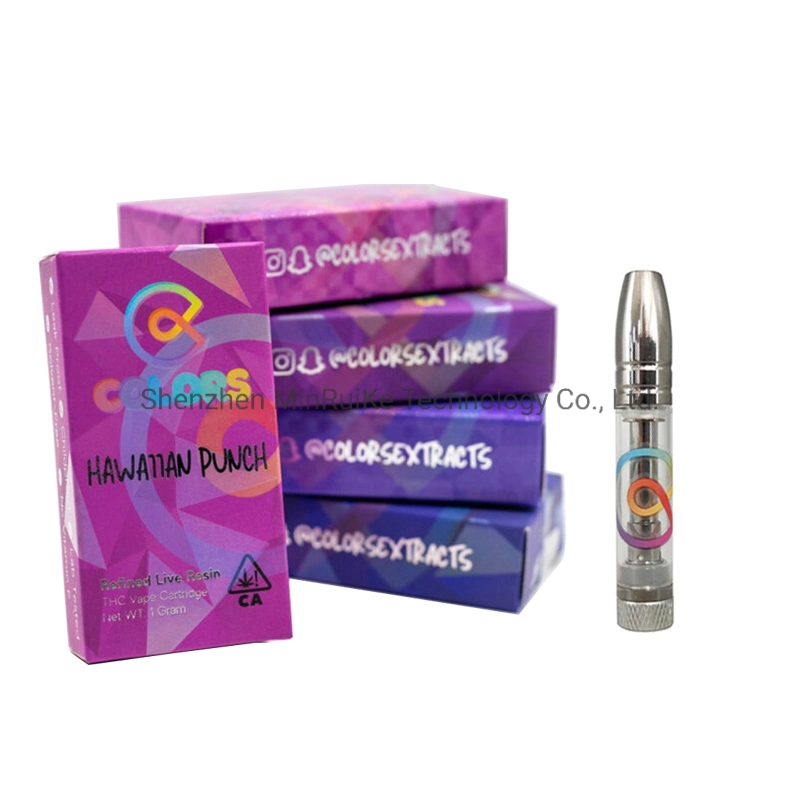 خرطوشة الحبر Vape الألوان الجديدة سعة 0.8 مل Atomisers 510 من خزان السنون زيت سميك قلم خزفي كامل السيارات السجائر الإلكترونية الفارغة مع البيع بالتجزئة ملصقات التغليف