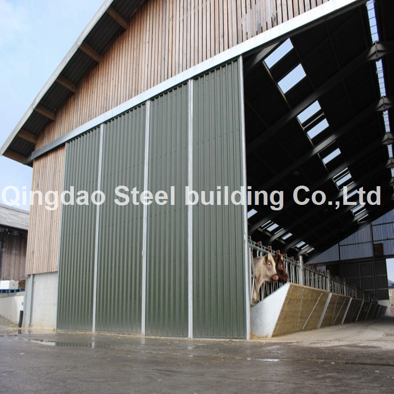 Low Cost Livestock Equipment Prefab/Prefabricated Gavanized Steel Structure Cow House