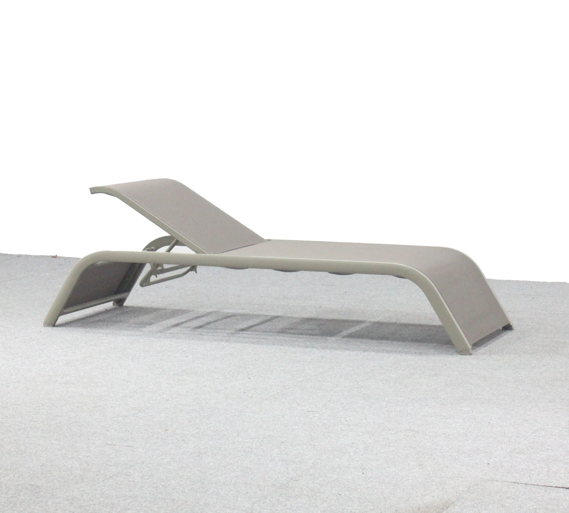 Muebles de Exterior Piscina Chaise Lougue Silla de playa de aluminio Tumbona