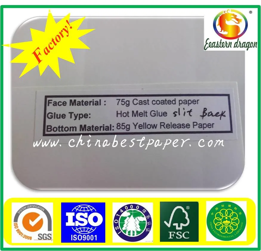 60g Silicone Release Paper-for Adhesive Paper