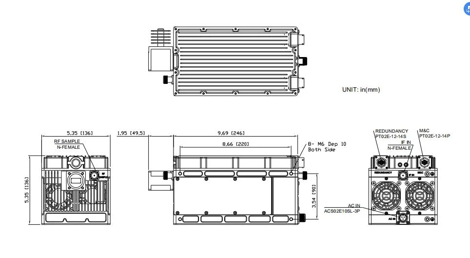 Преобразователь BIG Power Block Up Transmitter 100W 120 Вт 200 Вт. SSPA