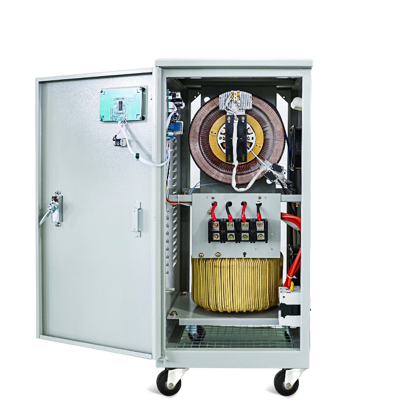 High Efficiency Servo Motor Control Model Pcsvc-10000va Three Phase Automatic Voltage Stabilizer with Micro Computer Programmed Control