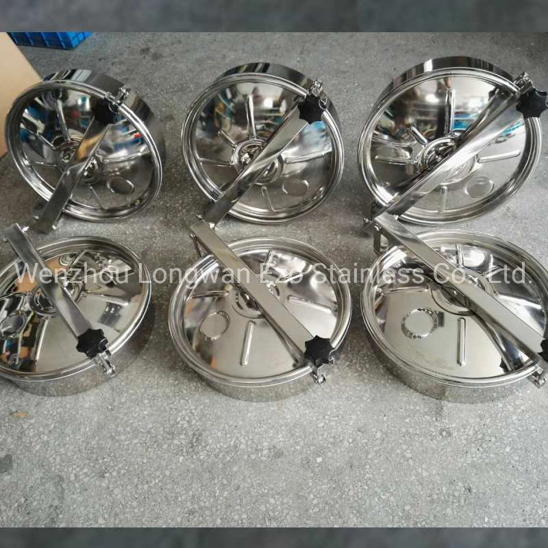 Stainless Steel Sanitary Inox Round Outward Tank Manhole Cover Frame with Non Pressure