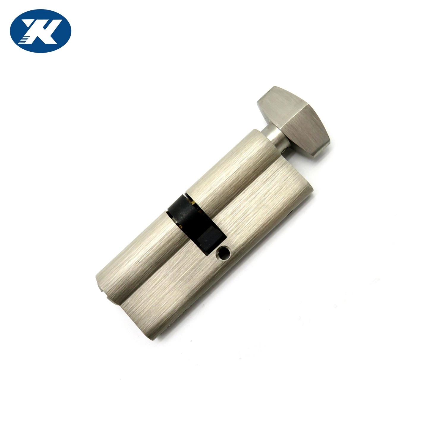 35-50mm Stain Nickle Plated Single Open Brass Door Lock Cylinder with 3 Open Molded Keys