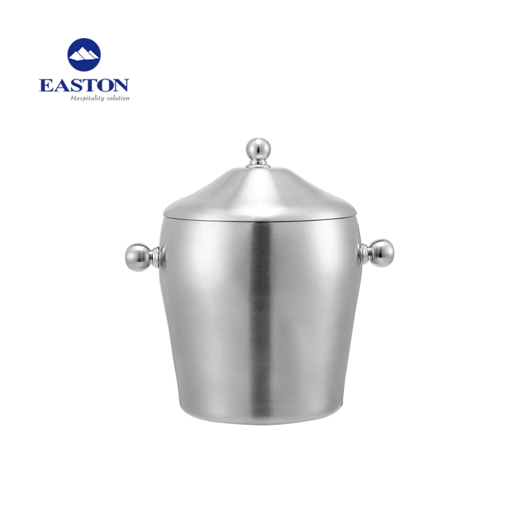 1.0L Capacity Double Layer Stainless Steel Ice Bucket