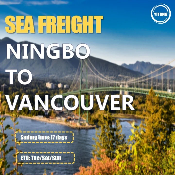 Ocean Freight Shipping From Shanghai to Ottawa Calgary Vancouver