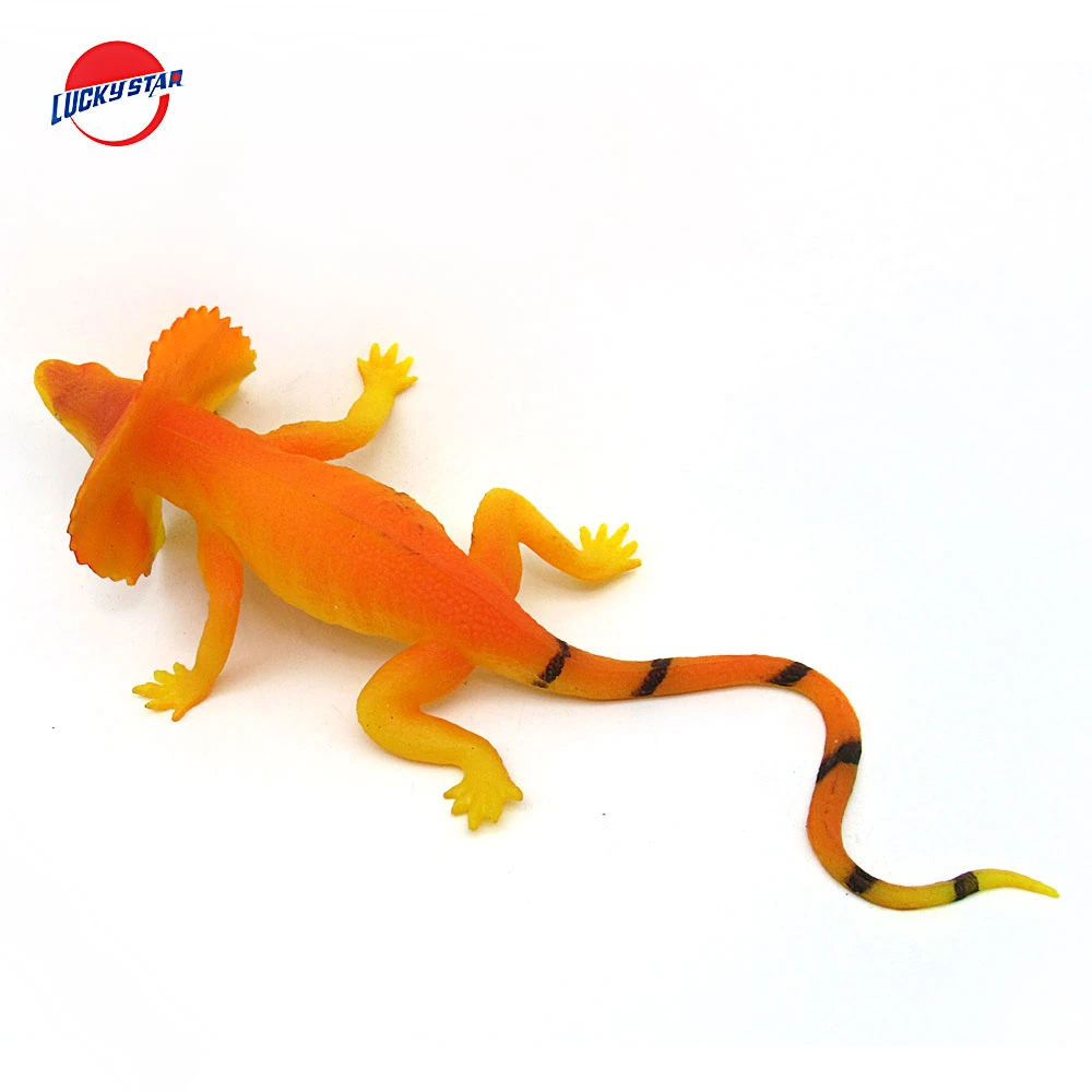 Quality Assurance TPR Chameleon Reptile Decompression Toy Animal Squeeze Toys Boys Stress Relief Toys