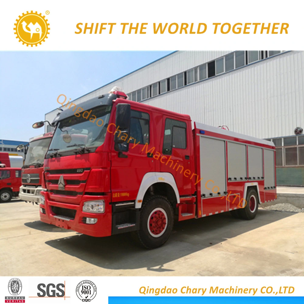 12000L Sinotruck Fire Extinguisher Foam Powder Water Tank Fire Fighting Truck