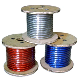 China Manufacture 7X7 Plastic PVC Coated Steel Wire Rope