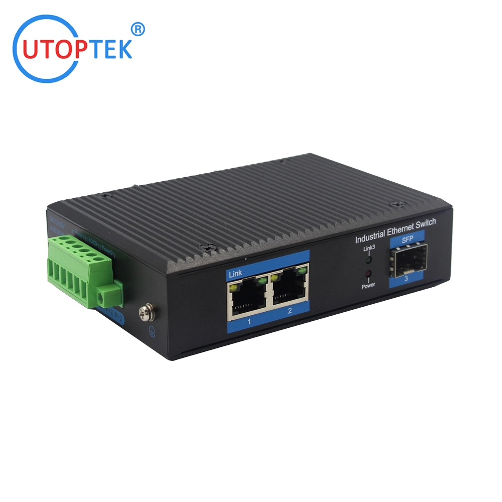 2 ports Poe 1 port SFP Gigabit Ethernet industriel commutateur Poe de commutateur pour l'extérieur de l'alimentation à l'aide