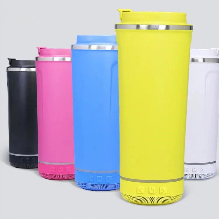 Amazon Hot Selling Custom Logo Wholesale/Supplier Stainless Steel Tumbler Bluetooth Audio Cup 20oz 30oz 40oz 18oz Speaker Music Tumbler