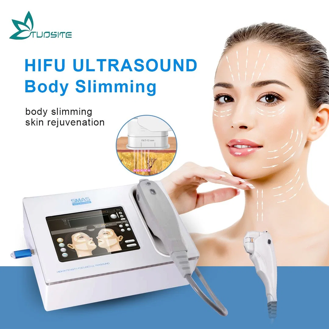 Centre d'esthétique médicale utiliser Mini HIFU visage soulever la machine de beauté