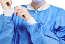 Disposable Hospital Uniform Men and Women Medical Lab Coats