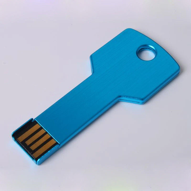 Memoria USB de metal con llave de colores múltiples de 32GB con logotipo personalizado