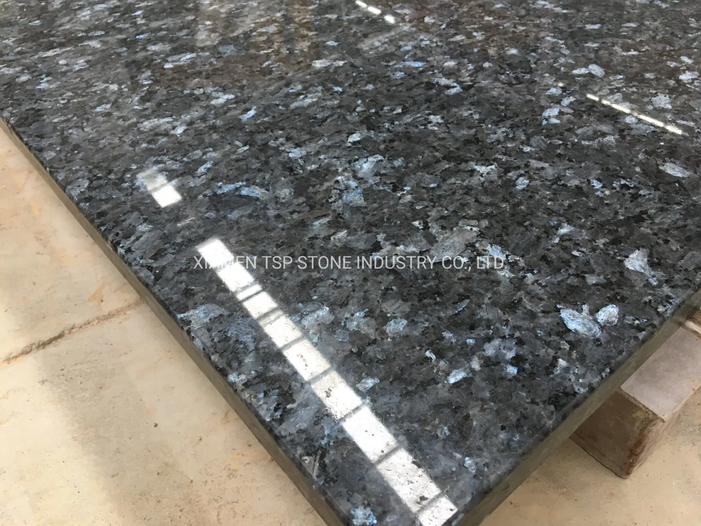 Norway Blue Pearl Silver Pearl Granite Slab for Countertop Floor Tile