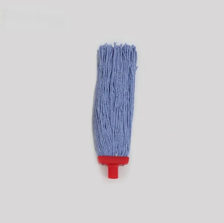 Spun Small Round Mop Press Wire Plastic Head Threaded Mop Replacement