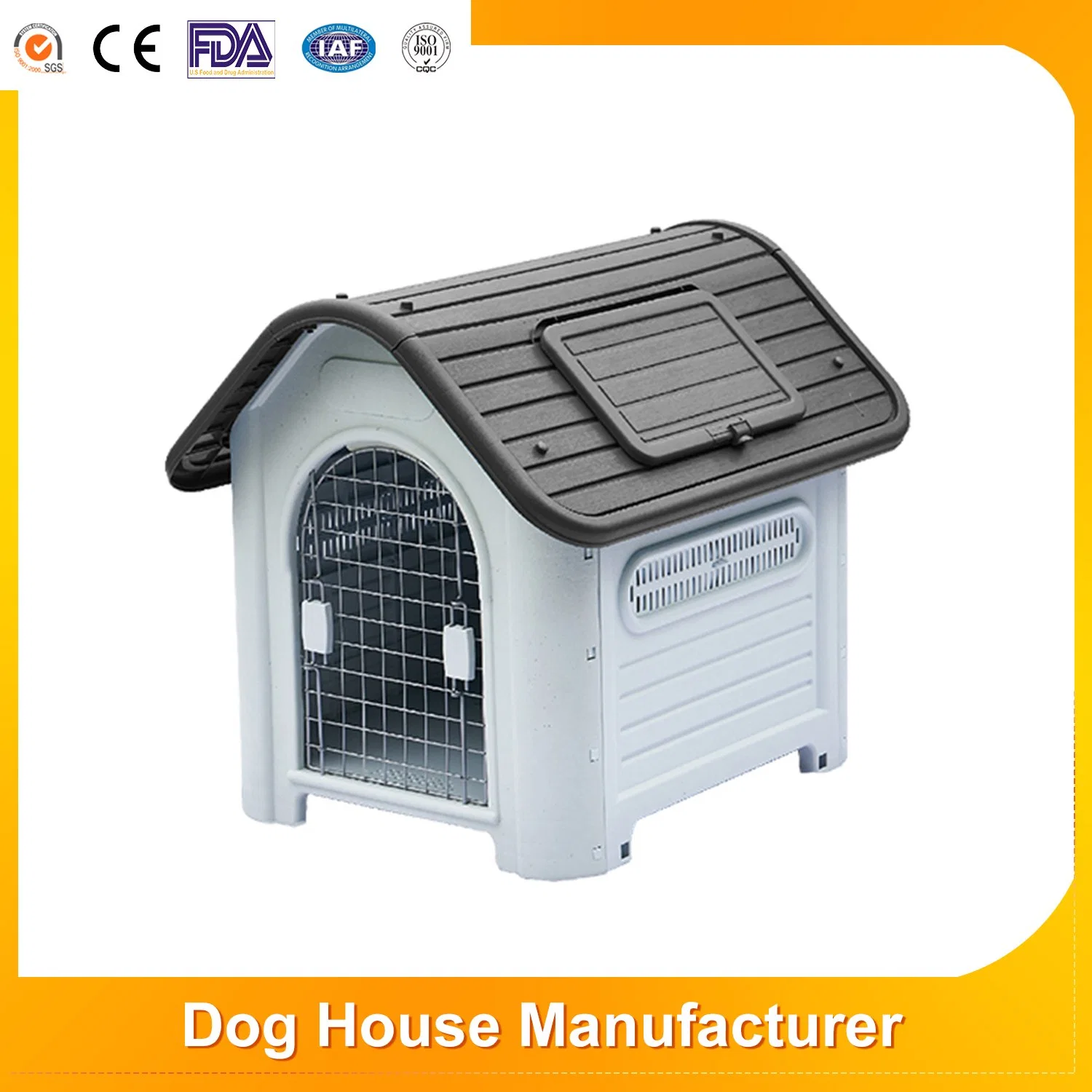 Outdoor Large Dog House Outdoor Pet All-Season Availability Pet Carriers Comfortable Dog House with Door