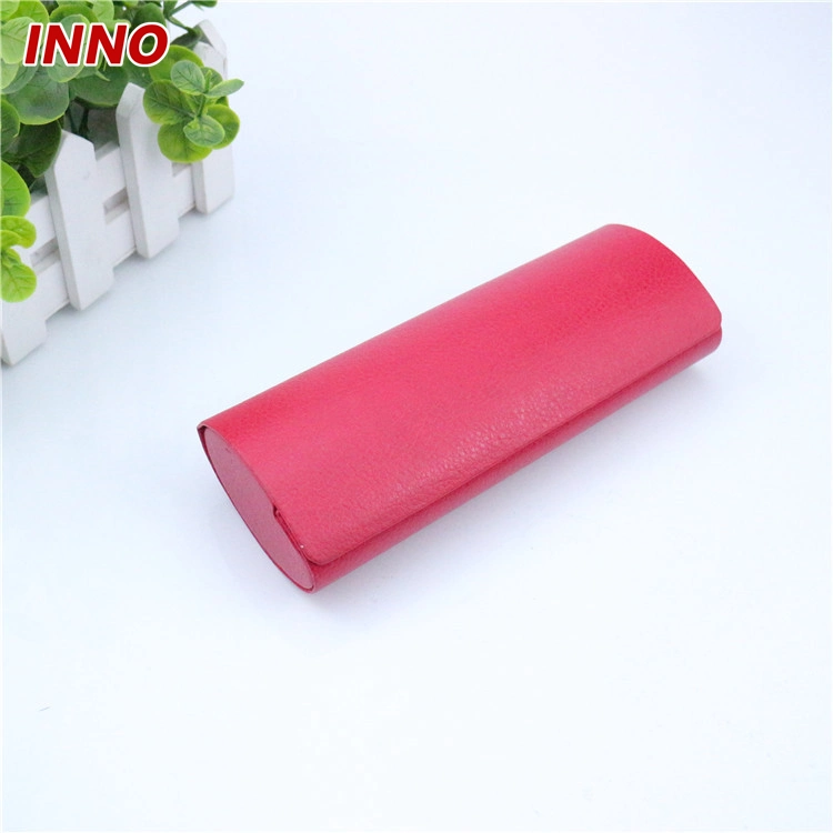 Inno-T187 Glasses Case Solid Colour PU Leather Hard Case for Eyewear Frame and Optical Frame Custom Colour and Logo, Eco-Friendly