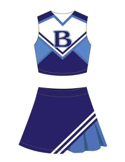 OEM Service Custom Sublimation Printing Lycra Women Cheerleading Uniforms