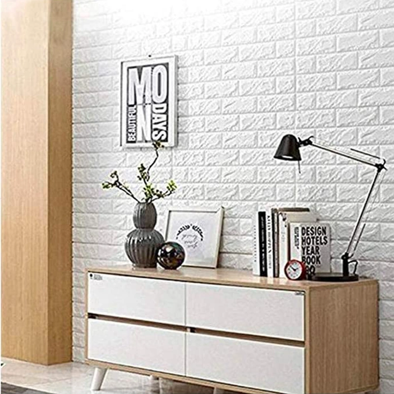 Foam 3D Brick Wall Sticker Self Adhesive Wallpaper Panel Home Decor Room DIY