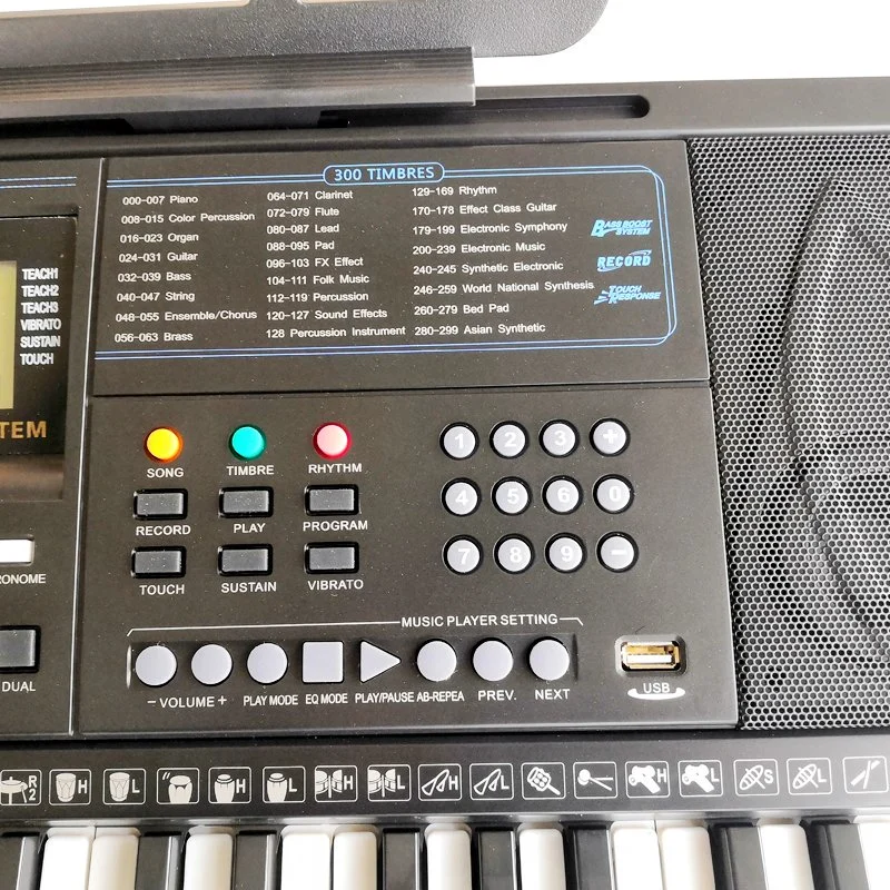 Multifunción Aiersi adulto de la Iglesia órgano electrónico, y el 61 de teclado Piano Digital portátil USB