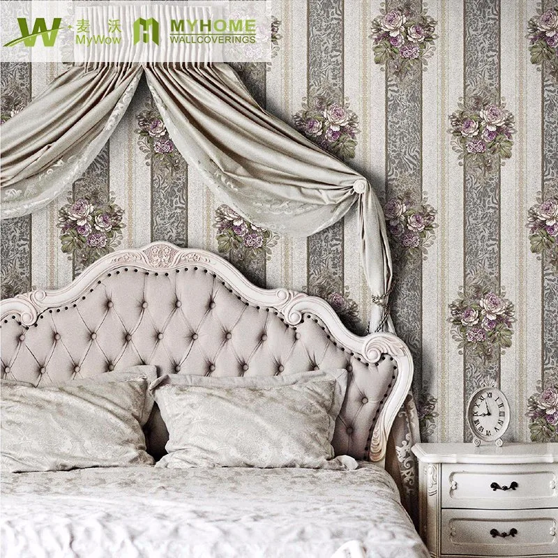 Floral Damask Design Wholesale/Supplier Wallpaper for Home Decor