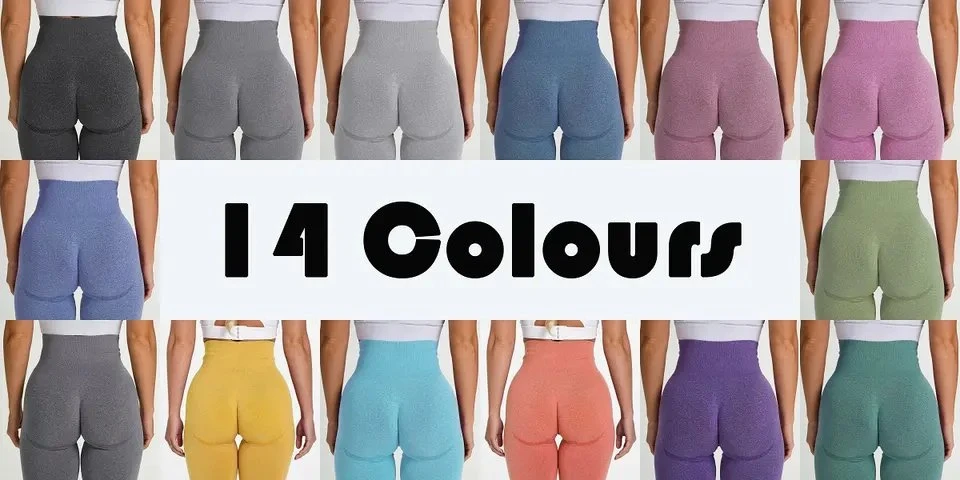 Short d'été taille haute pour Femme Yoga Short personnalisé avec logo sans coutures Levage de la butte de scrunch