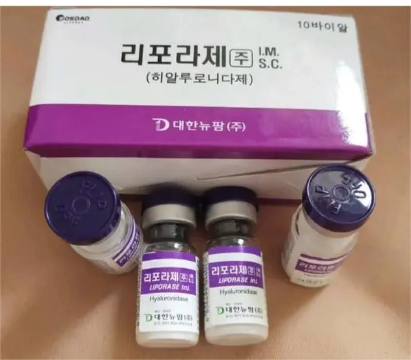 Korean Brand Hyaluronidase Dissolve Hyaluronic Acid Injection Lipase Ha Dermal Fillerdissolve Hyaluronic Acid Filler Liporase