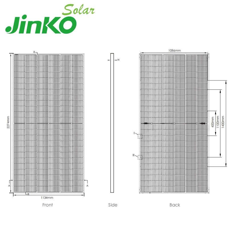 50%off Tiger PRO 545W Bifacial Jinko Jinko Solar Panel solar de 1000W Precio Paneles Solares Costo