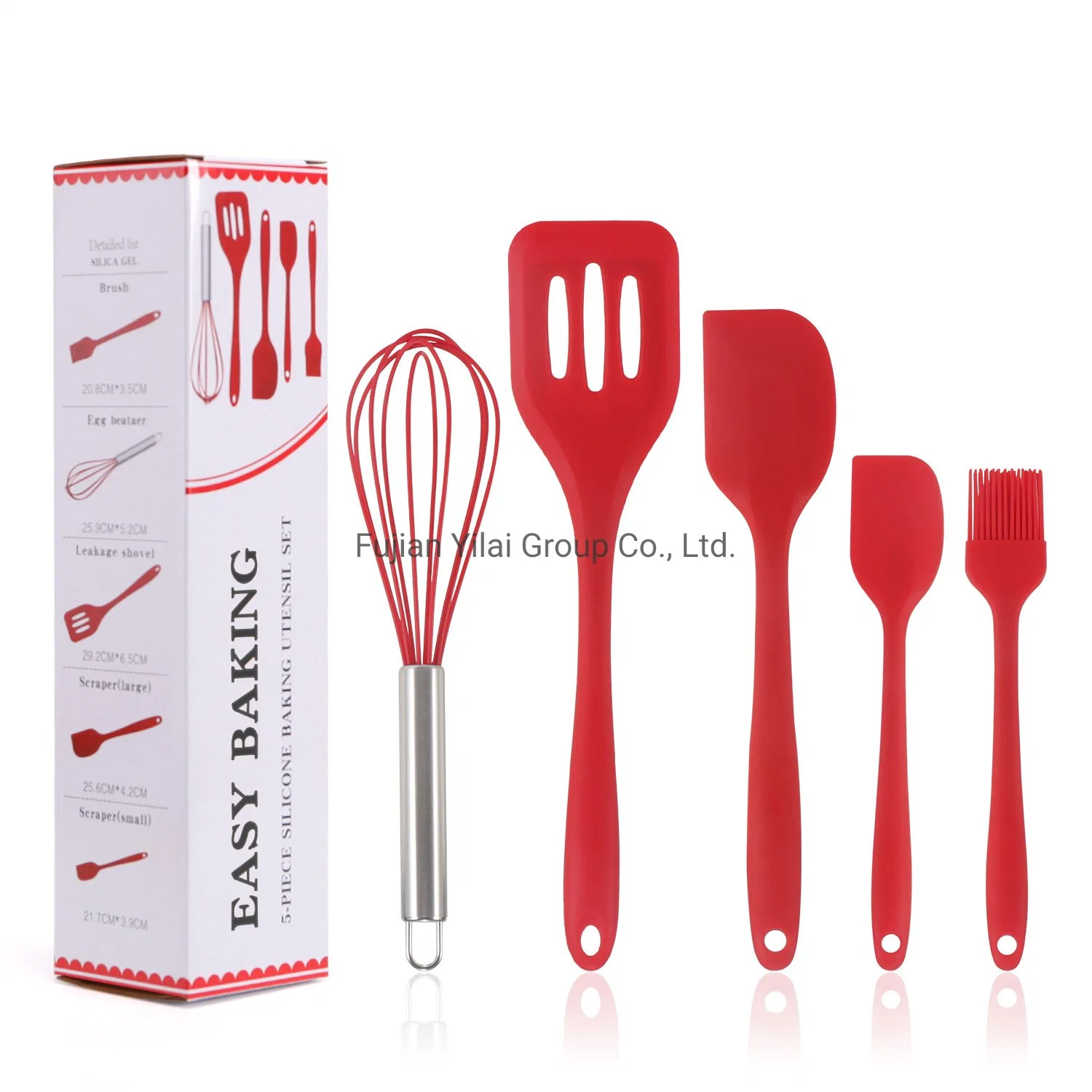 5 PCS silicona utensilios de cocina Grado alimenticio silicona Cocina hornear Establece Herramientas de Cocina para el Hogar