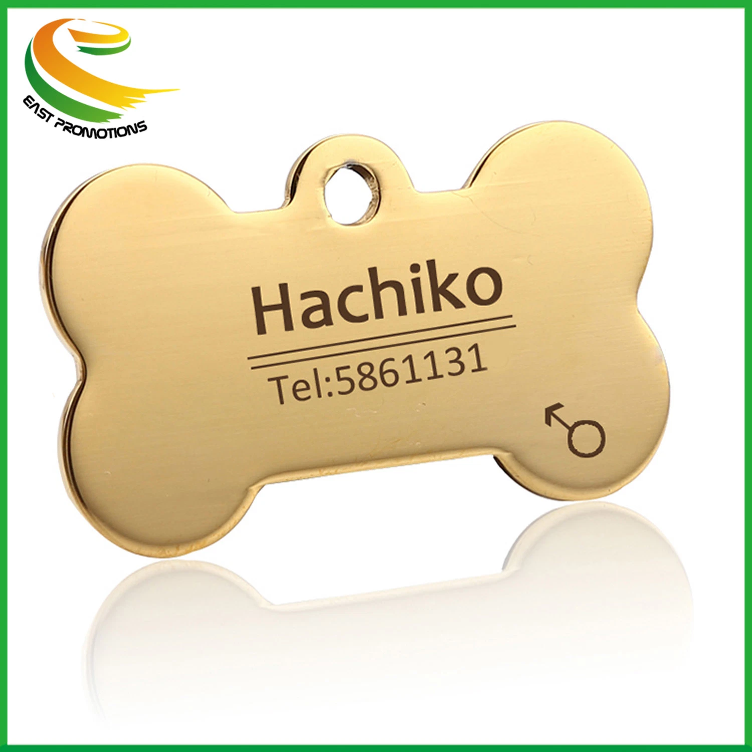 Cheap Stainless Steel Blank Bone Shaped Dog Tag Custom Logo Pet ID Tags