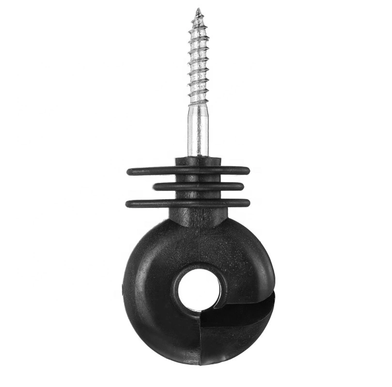 Fence Tool Wood Post Screw in Ring Insulator PP Galvanized Insulator for Animal Husbandry